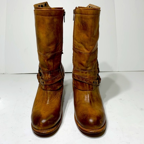 Bed Stu boot golden tan distressed wrapped - Picture 6 of 16